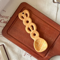 Ceramic Polka Dot Dessert Mixing Spoon Decorative Cream Stirring Spoon