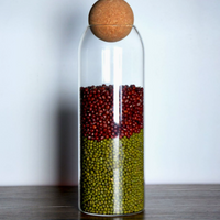 Transparent Glass Storage Jar