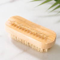 Wooden Bristle Cleaning Brush – Natural Boar Bristle Hand Brush for Nail, Jade Polishing