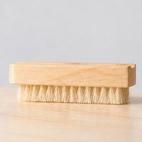 Wooden Bristle Cleaning Brush – Natural Boar Bristle Hand Brush for Nail, Jade Polishing