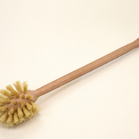 Long Handle Sisal Fiber Brush – Wooden Bottle Brush with Beechwood Handle
