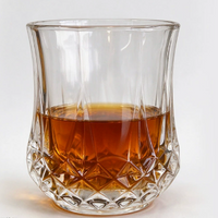 Embossed Crystal-Style Whiskey Glass