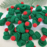 Mini Knitted Christmas Finger Hat Cute Santa Elf Tree Finger Accessories