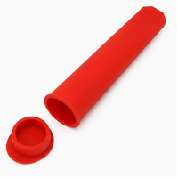 10 Colors Silicone Popsicle Molds with Lids Handheld DIY Ice Pop Maker for Freezer