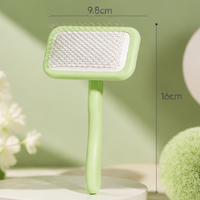 Pet Slicker Brush for Dogs & Cats – Stainless Steel Pins, White Plastic Handle, Deshedding & Dematting Grooming Tool