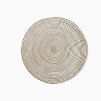 Round Linen Blend Placemat & Coaster 30cm