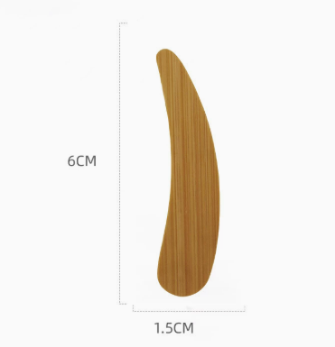 Mini Bamboo Wood Face Mask Applicator Spoon