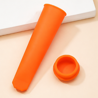 10 Colors Silicone Popsicle Molds with Lids Handheld DIY Ice Pop Maker for Freezer