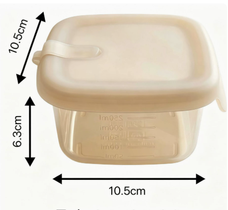 Silicone Food Storage Container with Leakproof Lid