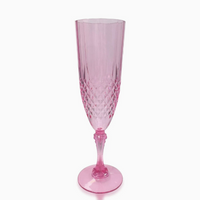 Vintage Crystal Style Champagne Flute Glass