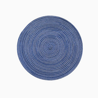 Round Linen Blend Placemat & Coaster 30cm