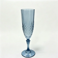 Vintage Crystal Style Champagne Flute Glass