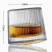360 Degree Rotating   Glass Crystal Style Cup