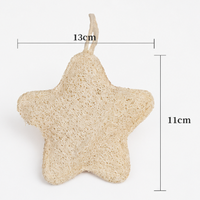 Natural Loofah Bath Scrubber – Cartoon Shower Sponge with Hanging Strap, Exfoliating Body Wash Pad for Adults & Kids