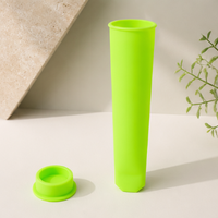 10 Colors Silicone Popsicle Molds with Lids Handheld DIY Ice Pop Maker for Freezer