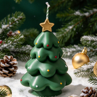 Christmas Tree Shaped Scented Candle   Decorative Holiday Candle Gift