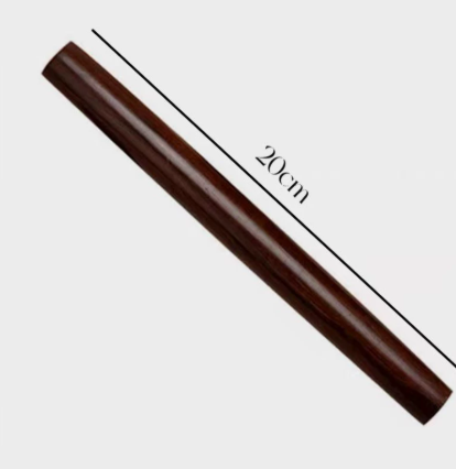 Ebony Wood Rolling Pin, Wooden Dough Roller for Wonton Wrappers