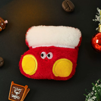 Cute Plush Christmas Fridge Magnet Santa Snowman Reindeer Tree Holiday Refrigerator Decoration