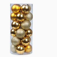Christmas Tree Ball Ornaments  Shatterproof Plastic Holiday Decorations