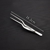 304 Stainless Steel Gun Shaped Tweezers Precision Grip