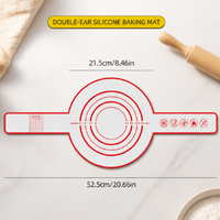 Silicone Macaron Mat – Non Stick Fiberglass Oven Liner with Ears for Bread Transfer