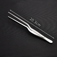 304 Stainless Steel Gun Shaped Tweezers Precision Grip