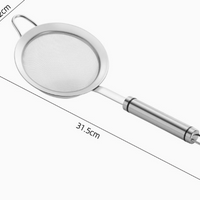 304 Stainless Steel Fine Mesh Strainer with Wooden Handle