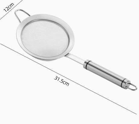 304 Stainless Steel Fine Mesh Strainer with Wooden Handle