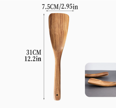 Wooden Rice Paddle and Cooking Spoon