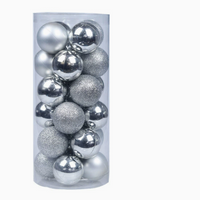 Christmas Tree Ball Ornaments  Shatterproof Plastic Holiday Decorations