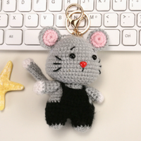 Handcrafted DIY Yarn Knitted Animal Doll Crochet Plush Toy Handmade Gift Decor