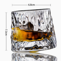 360 Degree Rotating   Glass Crystal Style Cup