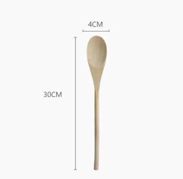 Natural Maple Wood Soup Spoon