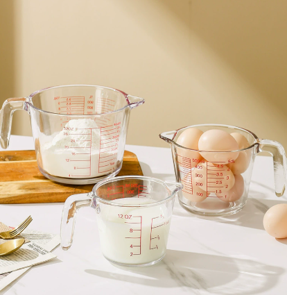 500ml Heat Resistant Glass Measuring Cup with Measurement Markings