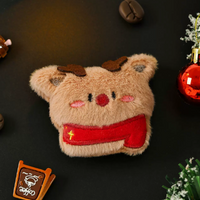 Cute Plush Christmas Fridge Magnet Santa Snowman Reindeer Tree Holiday Refrigerator Decoration