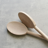 Long Handle Beech Wood Spoon French Style Stirring Spoon