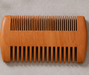 Double-Sided Peach Wood Comb Fine Tooth Dense Comb Beard Mustache Grooming Brush