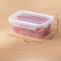 Airtight Food Storage Container with Single Buckle Lid Refrigerator Organizer Box