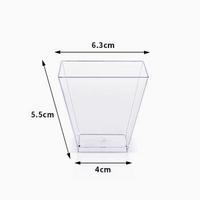 2 oz Disposable Square Plastic Cups