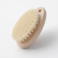 Wooden Handle Scalp Massage Comb – Solid Wood Cushion Hairbrush Shampoo Brush Wool Brush