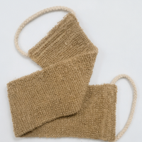 Natural Jute Hemp Bath Scrub Towel Body Exfoliating Washcloth Back Scrubber Dead Skin Remover