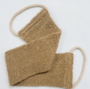Natural Jute Hemp Bath Scrub Towel Body Exfoliating Washcloth Back Scrubber Dead Skin Remover