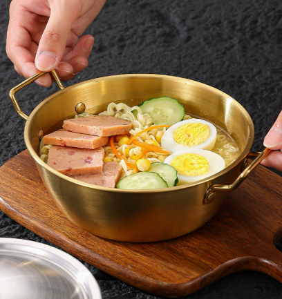 Stainless Steel Mini Cooking Pot with Double Handles