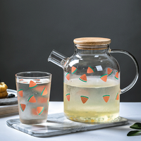 Cute Fruit Glass Cup, Creative Fruit Design Drinking Glass