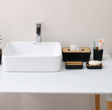 Bamboo Fiber Soap Dish with Drainage Design – Detachable, Easy-Clean, Moisture-Proof Travel Soap Holder