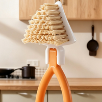 Foldable Triangular Crevice Cleaning Brush for Kitchen Bathroom and Corners