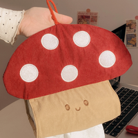 Cute Mushroom Hanging Tissue Holder Fabric Wall Mounted Tissue Bag