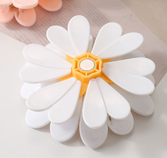 Magnetic Daisy Flower Bag Clips Decorative Food Storage Sealing Clips for Kitchen