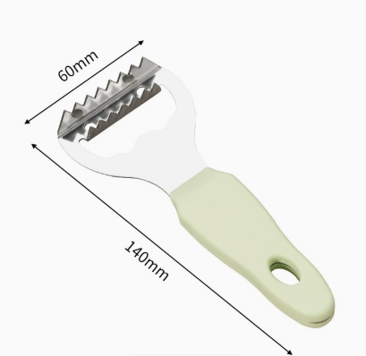 Stainless Steel Fish Scaler with Ergonomic Handle