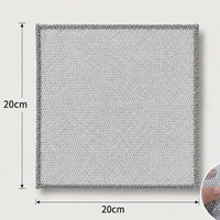 Double Layer Silver Wire Kitchen Cleaning Cloth Heavy Duty Non Scratch Dish Scrubbing Towel